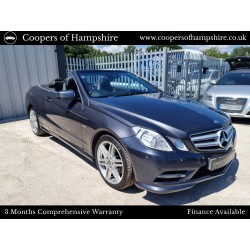 2012 Mercedes E250 CDI BlueEfficiency Sport Convertible Automatic