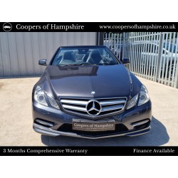 2012 Mercedes E250 CDI BlueEfficiency Sport Convertible Automatic