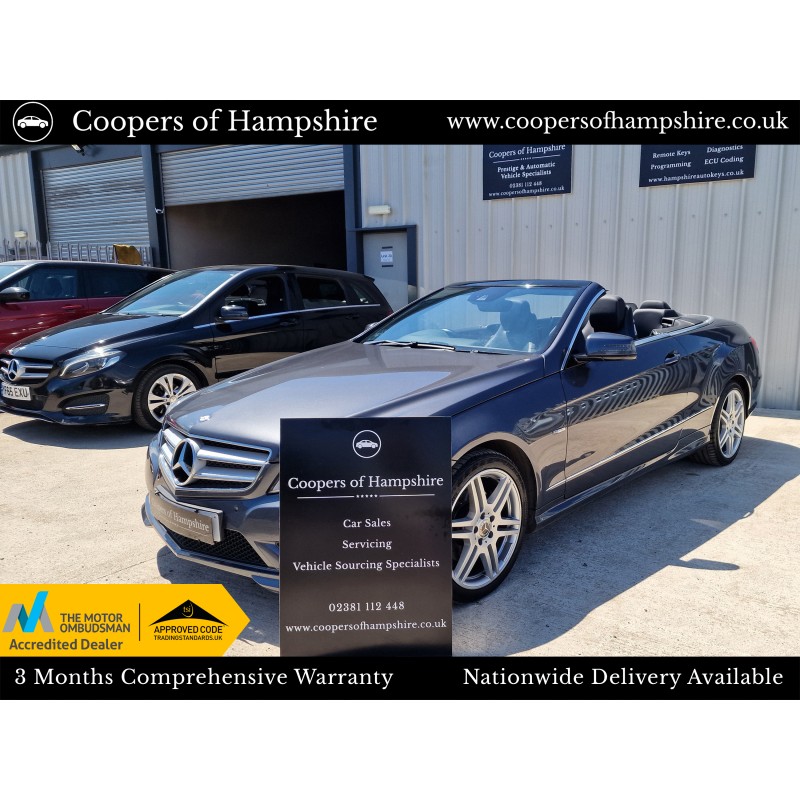 2012 Mercedes E250 CDI BlueEfficiency Sport Convertible Automatic