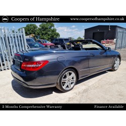 2012 Mercedes E250 CDI BlueEfficiency Sport Convertible Automatic