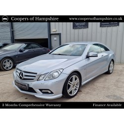 2011 Mercedes E200 1.8 CGI Petrol BlueEfficiency Sport Coupe Automatic (ULEZ COMPLIANT)