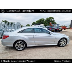 2011 Mercedes E200 1.8 CGI Petrol BlueEfficiency Sport Coupe Automatic (ULEZ COMPLIANT)