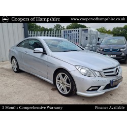 2011 Mercedes E200 1.8 CGI Petrol BlueEfficiency Sport Coupe Automatic (ULEZ COMPLIANT)