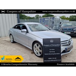 2011 Mercedes E200 1.8 CGI Petrol BlueEfficiency Sport Coupe Automatic (ULEZ COMPLIANT)