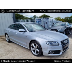2010 Audi A5 Sportback 2.0 TFSI Quattro AWD S-Line S-Tronic Automatic (ULEZ Compliant)