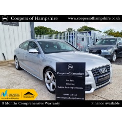 2010 Audi A5 Sportback 2.0 TFSI Quattro AWD S-Line S-Tronic Automatic (ULEZ Compliant)