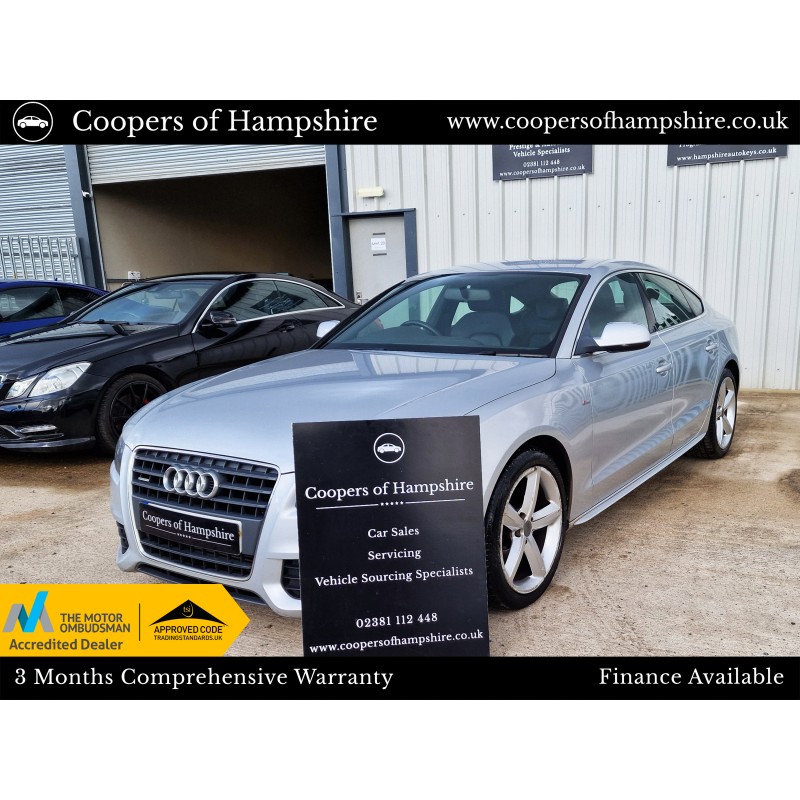2010 Audi A5 Sportback 2.0 TFSI Quattro AWD S-Line S-Tronic Automatic (ULEZ Compliant)