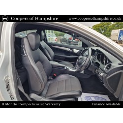2012 Mercedes C250 1.8 CGI Petrol BlueEfficiency AMG Sport Coupe Automatic (ULEZ COMPLIANT)