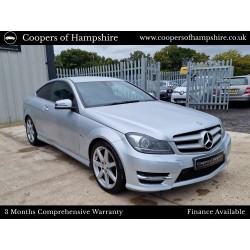 2012 Mercedes C250 1.8 CGI Petrol BlueEfficiency AMG Sport Coupe Automatic (ULEZ COMPLIANT)
