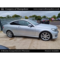 2012 Mercedes C250 1.8 CGI Petrol BlueEfficiency AMG Sport Coupe Automatic (ULEZ COMPLIANT)