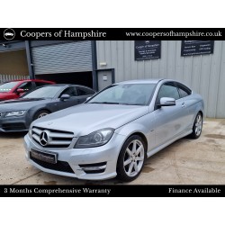 2012 Mercedes C250 1.8 CGI Petrol BlueEfficiency AMG Sport Coupe Automatic (ULEZ COMPLIANT)