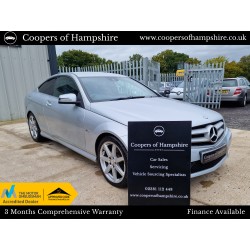 2012 Mercedes C250 1.8 CGI Petrol BlueEfficiency AMG Sport Coupe Automatic (ULEZ COMPLIANT)