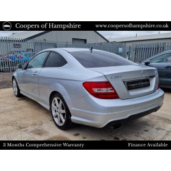 2012 Mercedes C250 1.8 CGI Petrol BlueEfficiency AMG Sport Coupe Automatic (ULEZ COMPLIANT)