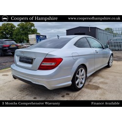 2012 Mercedes C250 1.8 CGI Petrol BlueEfficiency AMG Sport Coupe Automatic (ULEZ COMPLIANT)