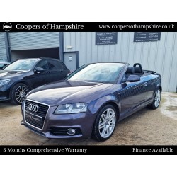 2013 Audi A3 2.0 TDI S-Line Cabriolet Convertible Automatic -- UNDERGOING PREPARATION --