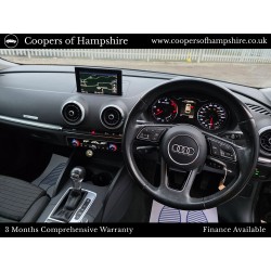 2017 Audi A3 2.0 TDI Sport Sportback S-Tronic Automatic (ULEZ Compliant)