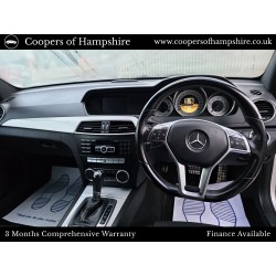2012 Mercedes C250 1.8 CGI Petrol BlueEfficiency AMG Sport Coupe Automatic (ULEZ COMPLIANT)