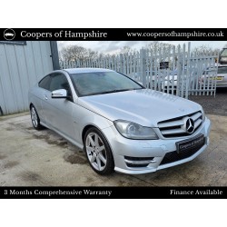 2012 Mercedes C250 1.8 CGI Petrol BlueEfficiency AMG Sport Coupe Automatic (ULEZ COMPLIANT)