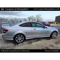 2012 Mercedes C250 1.8 CGI Petrol BlueEfficiency AMG Sport Coupe Automatic (ULEZ COMPLIANT)