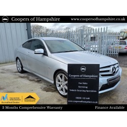 2012 Mercedes C250 1.8 CGI Petrol BlueEfficiency AMG Sport Coupe Automatic (ULEZ COMPLIANT)