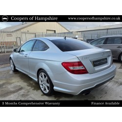 2012 Mercedes C250 1.8 CGI Petrol BlueEfficiency AMG Sport Coupe Automatic (ULEZ COMPLIANT)