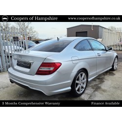 2012 Mercedes C250 1.8 CGI Petrol BlueEfficiency AMG Sport Coupe Automatic (ULEZ COMPLIANT)
