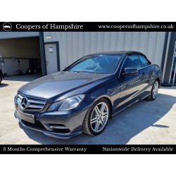 2012 Mercedes E250 CDI BlueEfficiency Sport Convertible Automatic