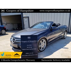 2012 Mercedes E250 CDI BlueEfficiency Sport Convertible Automatic