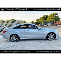 2011 Mercedes E200 1.8 CGI Petrol BlueEfficiency Sport Coupe Automatic (ULEZ COMPLIANT)