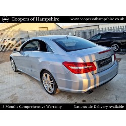 2011 Mercedes E200 1.8 CGI Petrol BlueEfficiency Sport Coupe Automatic (ULEZ COMPLIANT)