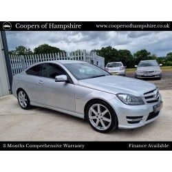 2012 Mercedes C250 1.8 CGI Petrol BlueEfficiency AMG Sport Coupe Automatic (ULEZ COMPLIANT) -- UNDERGOING PREPARATION --